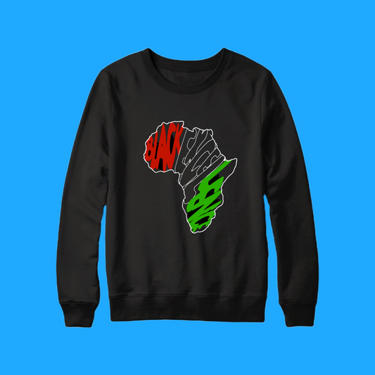 black excellence sweater